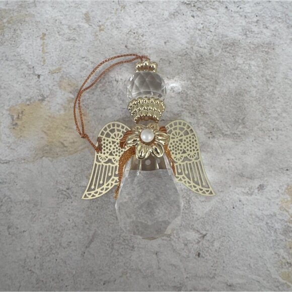 Avon Angelic Reflections Angel Ornament Crystal Gold Filigree - Picture 5 of 5